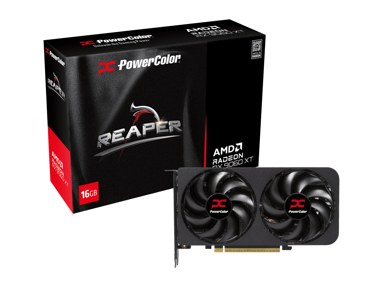PowerColor Reaper Radeon RX 9060 XT 16GB GDDR6 PCI Express 5.0 x16