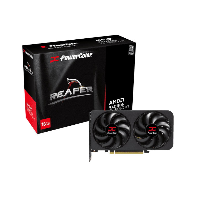 PowerColor Reaper Radeon RX 9060 XT 16GB GDDR6 PCI Express 5.0 x16
