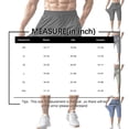 thumbnail image 3 of Men's Capri Pants 3/4 Joggers Gym/Workout/Hiking Below Knee Long Shorts Lightweight Quick Dry with Zipper Pockets Army Green M, 3 of 5