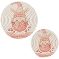 thumbnail image 7 of SKYSONIC Bunny Gnome Cute Pot Holders Trivets, 2 Pcs Heat Resistant Trivets,Pink Easter Egg Cotton Thread Weave Mats for Hot Pads Pans Pot Bowl Teapot for Kitchen Decor, 7 of 7