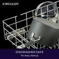 thumbnail image 3 of Circulon 3 Qt Radiance Hard-Anodized Nonstick Straining Saucepan, Gray, 3 of 11