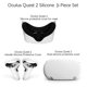 thumbnail image 3 of Juego de accesorios 4 en 1 compatible con Oculus Quest 2, cubierta de agarre del controlador táctil Meterk Blanco, 3 of 7