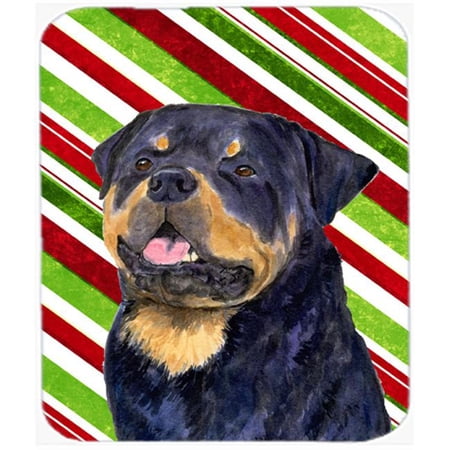 Rottweiler Candy Cane Holiday Christmas Mouse Pad  Hot Pad Or Trivet price history on PriceWatchPro