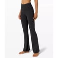 thumbnail image 4 of Pantalones de yoga reveladores, pantalones deportivos casuales para mujer, cintura alta, levantamiento de cadera, contracción abdominal, pantalones de yoga de pierna ancha elásticos, micro acampanados, 4 of 5