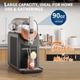 No Ice Need Slushie Machine for Home, LED Display 6 Presets Mode One ...