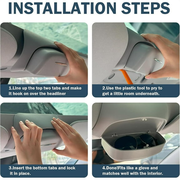 Phyun Car Sunglasses Case Holder Storage Box For Toyota Corolla 2019-2024 Accessories