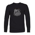 thumbnail image 2 of Men's 1863FC  Black Santos FC Color Badge Long Sleeve T-Shirt, 2 of 3