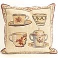 thumbnail image 1 of Housse de Coussin Tasses de Tapisserie, 1 of 1