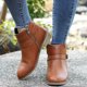 thumbnail image 1 of Botas de mujer Invierno Hebilla Correa Tacones gruesos Resbalón en Retro Señoras Calzado Zapatos Wmkox8yii sdhk487, 1 of 3