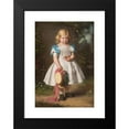 thumbnail image 2 of Eduard Geselschap 11x14 Black Modern Framed Museum Art Print Titled - Portrait of Five-Year-Old Eva Maria Von Richthofen (1864), 2 of 5