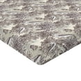 thumbnail image 4 of Ambesonne Vintage Fitted Sheet, Botanical Bird Print Petals, Full Size, Ivory Chestnut Brown, 4 of 5