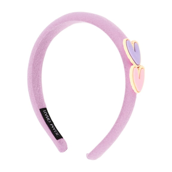 Unique Bargains 1 Pc Elegant Classic Heart-shaped Headbands 6.30"x5.91"x1.14" Purple