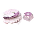 thumbnail image 1 of Paquete de 50 cajas de paquete de chocolate de turrón elegante de moda DIY púrpura/rosa Soledad Hogar, 1 of 10