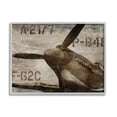 thumbnail image 4 of Stupell Industries Vintage Style Airplane Propeller Aircraft Sepia Monochrome Framed Wall Art, 20 x 16, Design by Dylan Matthews, 4 of 5