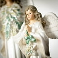 thumbnail image 2 of 12.25"H and 17.25"H Sullivans Tall Angel Figure - Set of 2, Christmas Decor, White, 2 of 4