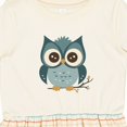 thumbnail image 4 of Inktastic Blue Owl on Tree Branch Girls Toddler Dress, 4 of 5