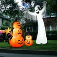 thumbnail image 4 of Costway 12FT Halloween Inflatable Blow Up Ghost w/ LED Lights Outdoor Yard Decoration, 4 of 10