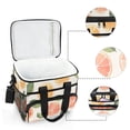 thumbnail image 6 of FORMRS Insulated Cooler Bag 24 Cans Capacity Soft Leakproof Lunch Box with Side Pockets, Watercolor Orange, 6 of 7