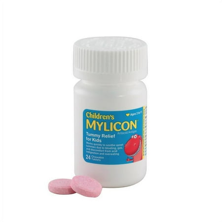 Children's Mylicon Tummy Relief for Kids, Cherry Flavor, 24ct