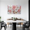 thumbnail image 4 of Flower Canvas Art Flower Picture Bathroom Wall Decor Fraemd Floral Painting Vintage Artwork for Living Room Office Home Decoration Gallery Wrapped Ready to Hang(Flower-3,12.00"x18.00"), 4 of 6