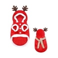thumbnail image 2 of Dog Cat Christmas Costume for Small Medium Pets Holiday Outfit with Hood Soft Stretchy Pet Apparel for Party Photo Shoot, Adjustable Festive Sweatshirt for Puppy Kitten, Style C, Pet Clothes, 2 of 7