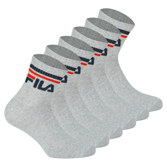 Fila Unisex Socks Cotton Grey 2.5-5 Uk