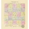 thumbnail image 3 of Everts 15x16 Black Modern Framed Museum Art Print Titled - Phillips Kansas - Everts 1887, 3 of 5