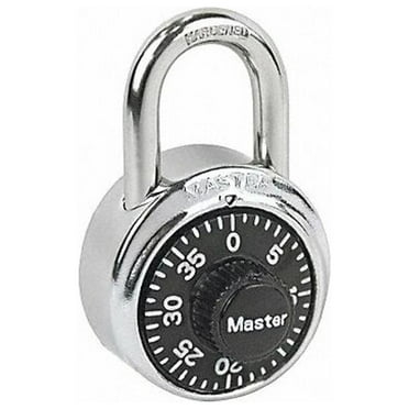 Master Lock Combination Padlock,2 3/7in,Round,Silver 1513