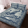 thumbnail image 2 of Viking Doona Cover - Viking Ship Art - Viking Quilt Bed Set Rlt12, 2 of 5