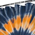 thumbnail image 3 of Orange Blue Tie Dye Mandala Pattern Shower Curtain 36"x72" ,Bathroom Decorative Shower Curtains Set with 12 Hooks,Modern Waterproof Washable Shower Curtain, 3 of 6