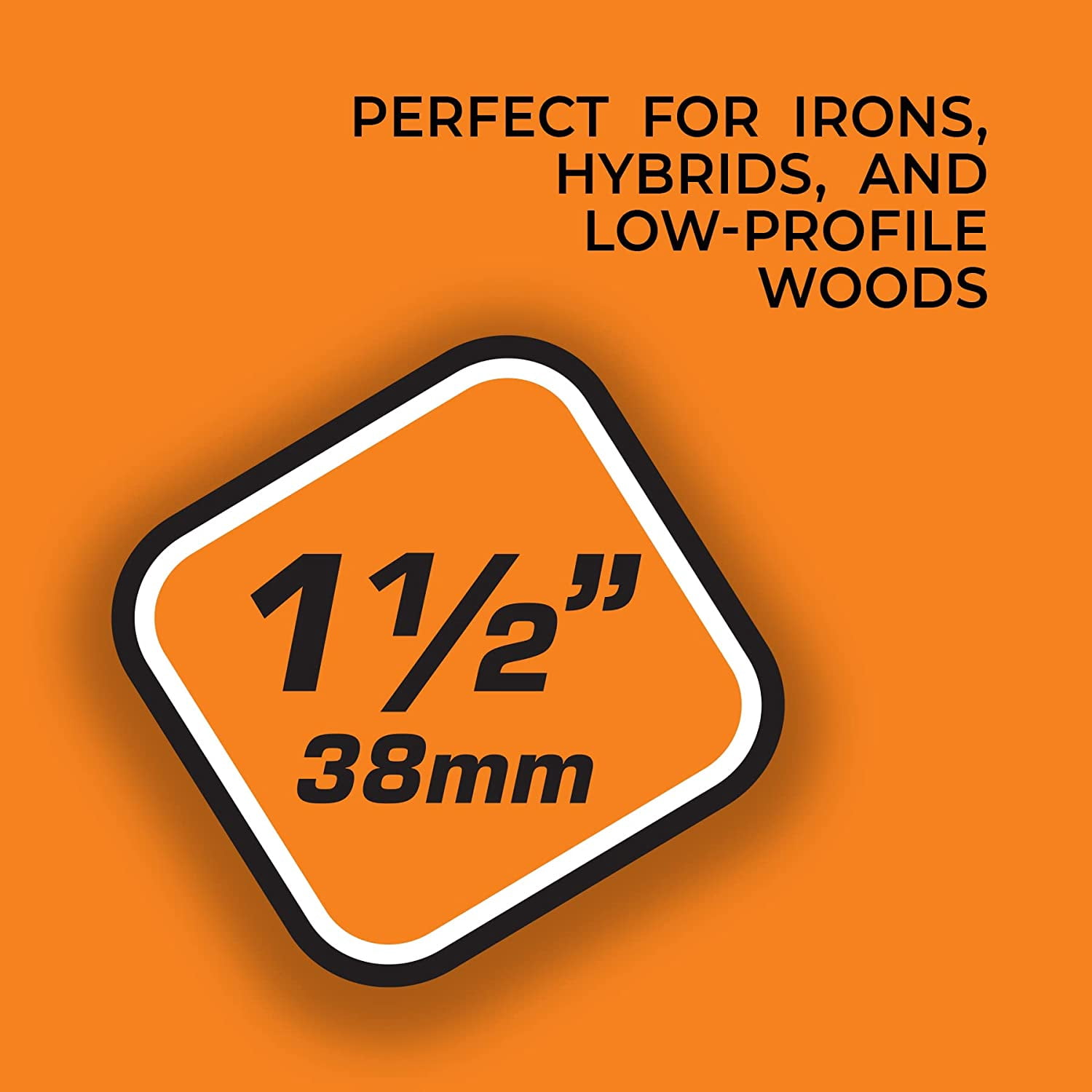 JL Performance Plastic Golf Tees - 100 Count, 1-1/2 Inch - #1 Brand on The Tour - Best for Irons, Hybrids, and Woods - Improve Distance and Accuracy - Enhanced Design Increases Durability