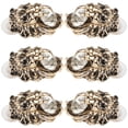 thumbnail image 4 of Pendientes retro, 3 pares de pendientes con patrón de leones de diamantes, joyería diseñada con precisión, 4 of 12