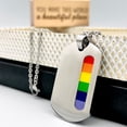 thumbnail image 7 of Gay Necklace for Men - LGBT Pride Necklace Women - Rainbow Necklace (Rainbow Necklace Broad), 7 of 7
