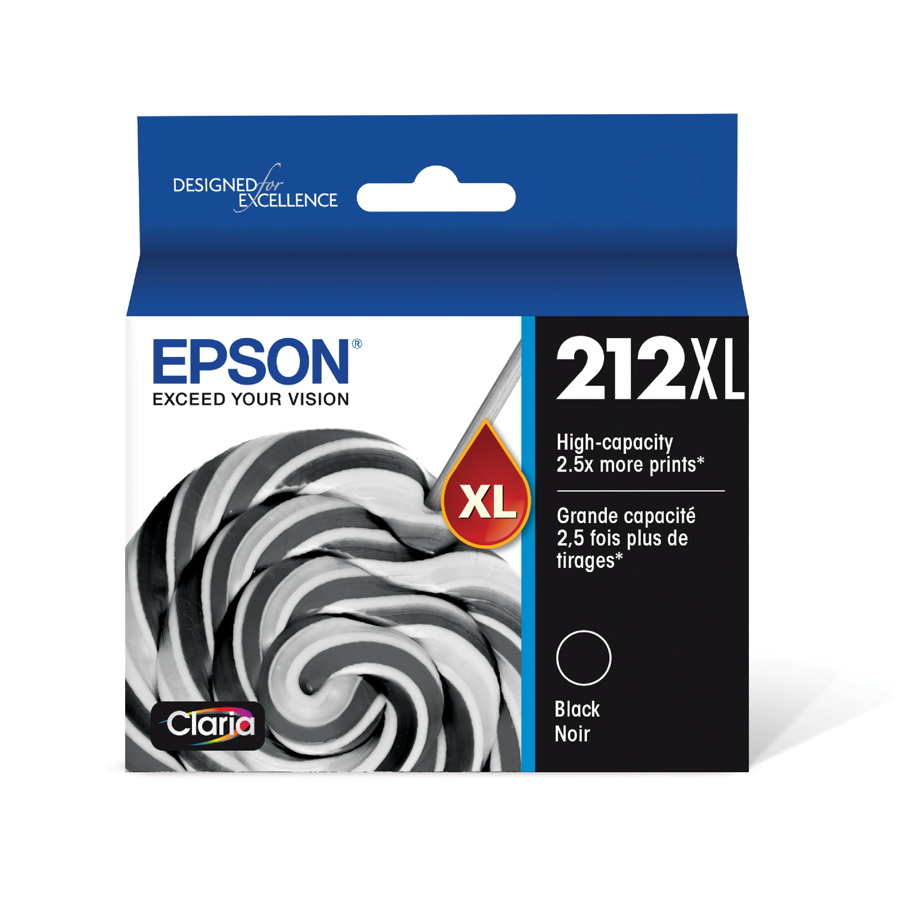 EPSON T212 Claria Genuine Ink High Capacity Black Cartridge