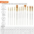 thumbnail image 6 of Acrylic Paint Brushes, DISEN 12Pcs Tip Artist Paintbrushes Nylon Hair Brushes for Oil Watercolor, Detailing & Rock Painting, 6 of 7