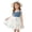 White E, variant on IFNWSV Toddler Girls Denim Dress Short Sleeve Round Neck Bowknot A-Line Summer Fashion Casual Sundress White 18-24 Months