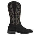 thumbnail image 4 of SheSole Women's Square Toe Cowgirl Cowboy Boots Western Female Black US 7, 4 of 7