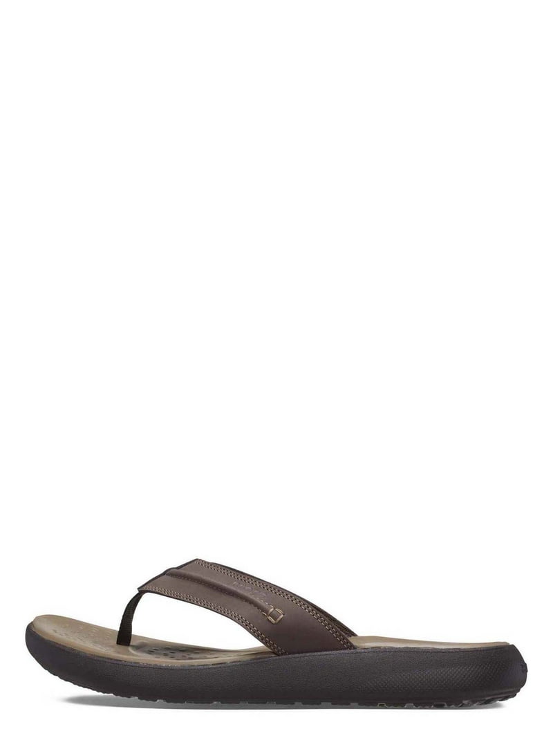 Crocs Yukon Vista II LiteRide Canvas Flip Sandals Mens 13 Khaki Tan Flip Flops Crocs Yukon Vista II Lite Ride Canvas Flip - Walmart.com main image 4