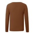 thumbnail image 3 of Sweaters for Women V Neck Casual Knit Long Sleeve Tops Lightweight Pullover Clothes Fall Fashion Outfits 2026 Coffee L, 3 of 6