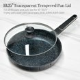 thumbnail image 2 of 10.25 In Glass Lid for Frying Pan, Tempered Replacement Cover for All 10.25 inches Cookware for Skillets, Round Cast Iron, Cast Aluminium, Stainless Steel Pans &Pots, 2 of 8