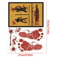 thumbnail image 4 of BOBOMOTI Halloween Decorations Bloody Handprint Window Clings for Halloween Party Decorations Scary Halloween Reusable Window Stickers Wall Decor, 4 of 4