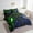 Green Navy, variant on Game Theme 7-Piece Bed Set , Red Futuristic Cubes, Gamer Room Decor Bedding Twin, Reversible