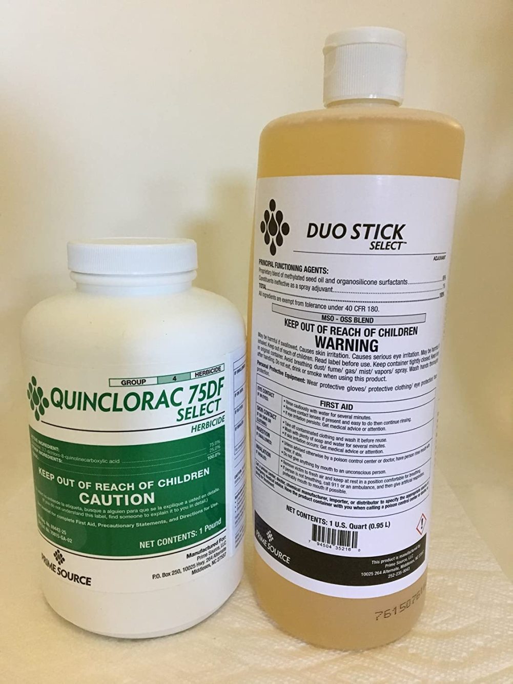 Quinclorac 75 Herbicide 1 Pound (Drive 75, Quinstar) Plus 1 QT Duo