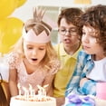 thumbnail image 4 of Glittering Powder Crowns Hairhoop Stylish Party Hairpiece for Women Girl Birthday Party Wear Accessories Headband, 4 of 8