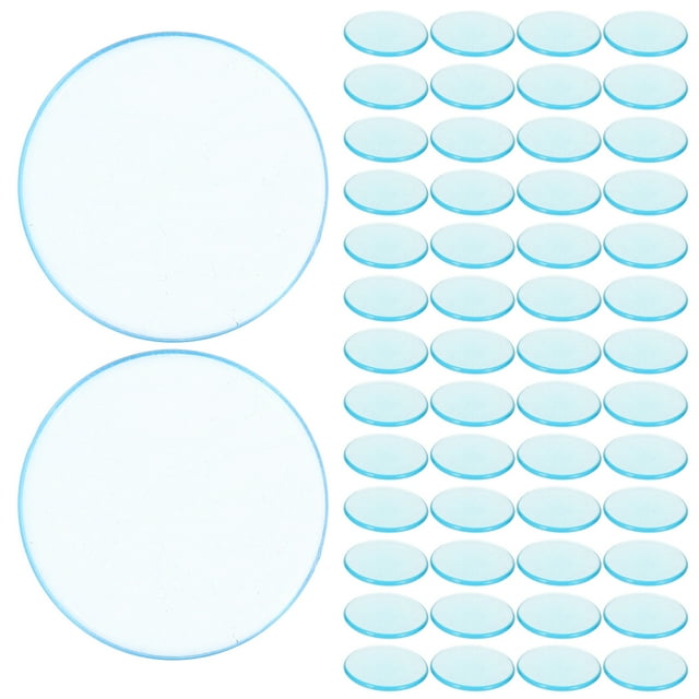 MOVTOTOP Blue Bingo Counting Chips 100pcs ABS Plastic Markers for Games Math Learning and Rewards