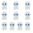 thumbnail image 2 of Aoznliie Mini Glow in Dark Ghost Figurines, 10 Pack Resin Halloween Ornaments, 1 inch Glowing Decor for Micro Landscape, Multicolor, 2 of 7