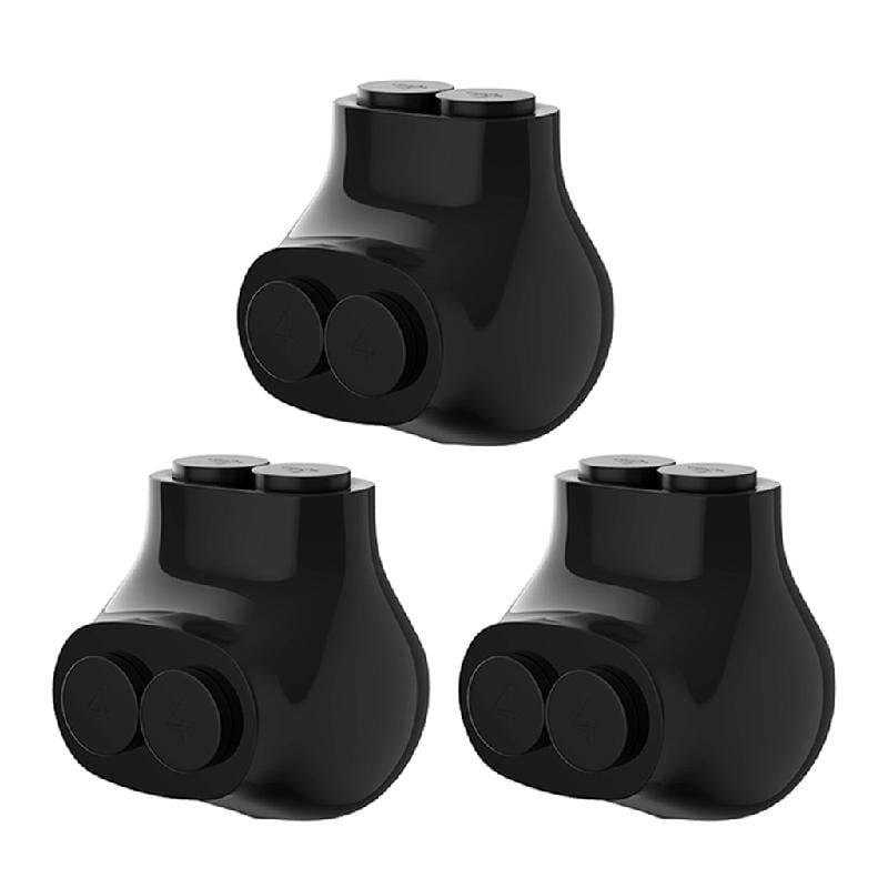 JZROCKER Pack of 3 Sturdy Easy Insulated Connectors Single Entry Splices for Electrical Power Terminals 2 14AWG