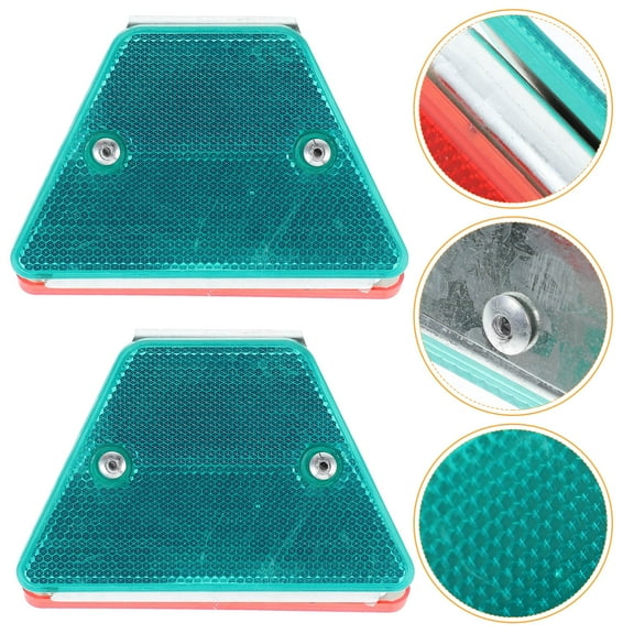 OUNONA 2pcs Reflective Road Markers Driveway Markers Reflectors Reflective Signs Reflectors for Road Reflective Driveway Markers Reflectors Driveway Pavement Markers