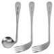 thumbnail image 1 of BRIGHTFUFU 1 conjunto de cuchara angulada Ligera de horquilla ergonómica para alimentar la vajilla de asistencia para alimentación de alimentación, 1 of 7