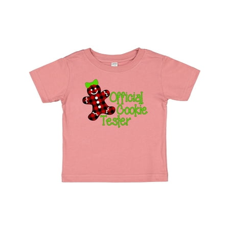 

Inktastic Official Cookie Tester Red Plaid Gingerbread Girl with Bow Gift Baby Boy or Baby Girl T-Shirt